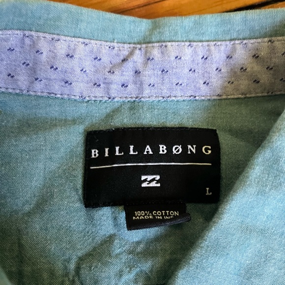 Billabong men’s button down size large - Picture 2 of 3